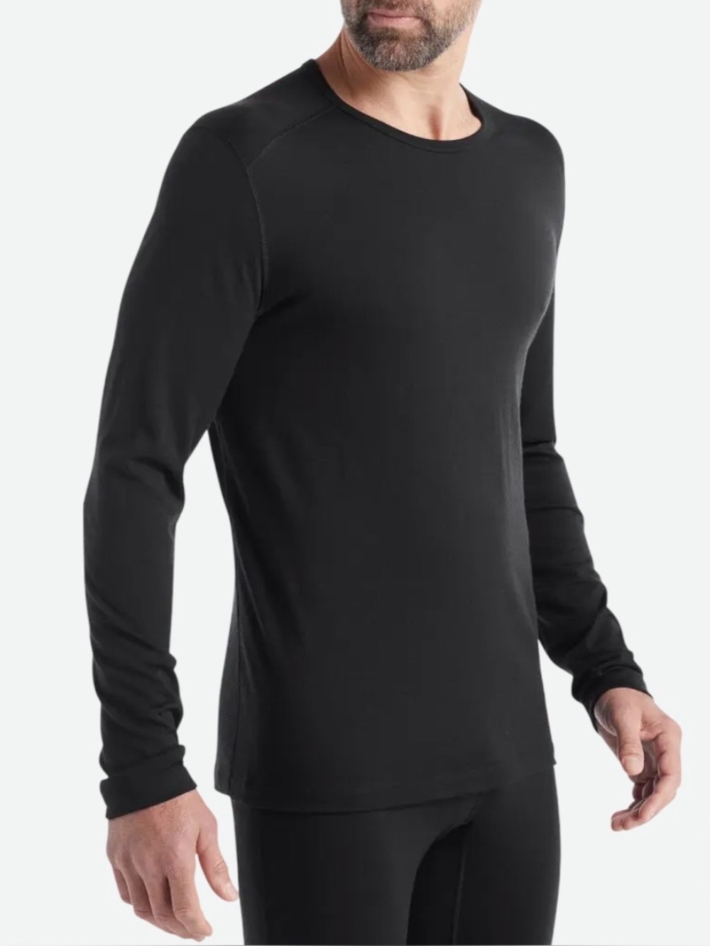 Icebreaker Bodyfit 200 Oasis Long Sleeve Crewe Black L